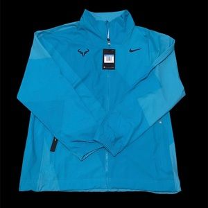Nike Rafa Nadal Full-Zip Light Blue Tennis Jacket